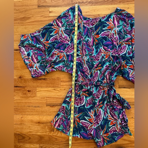 NWOT*Lulus Hypnotized Purple Print Romper L - Picture 4 of 13